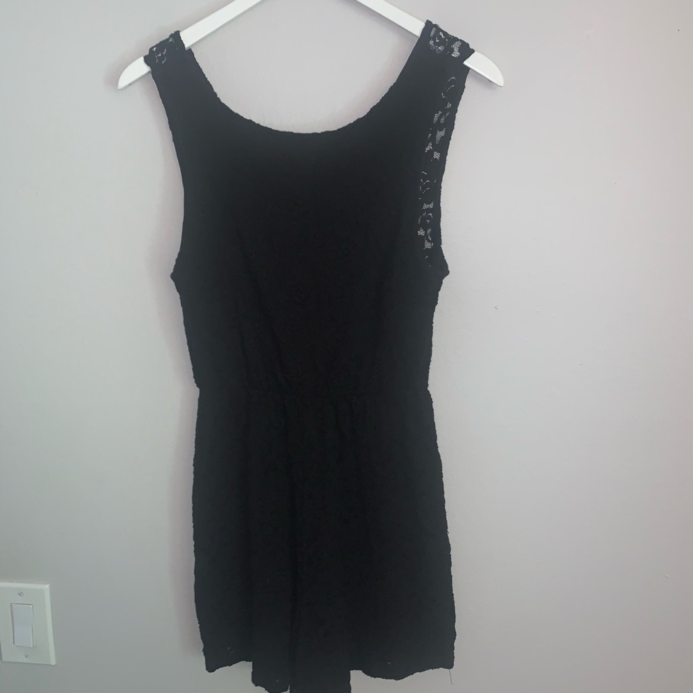Black lace romper!